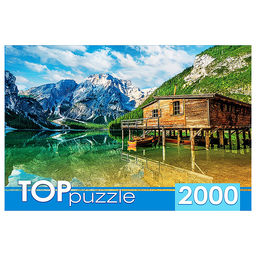 Пазлы 2000 TOPpuzzle "Италия. Летнее озеро Брайес"