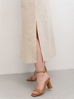 Женское платье полулён 2095 (131) молочный 2095 (131)