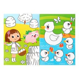 Раскраска многоразовая Рисуй-стирай. На ферме 12 стр. - Буква-ленд фото 2