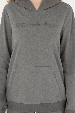 Женский свитшот антрацитового меланжа - U.s. polo assn фото 6