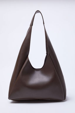 Koyu Kahverengi Yavrulu Oval Kad?n Omuz Canta TAKAW25OC00007 - Trendyolmilla фото 5