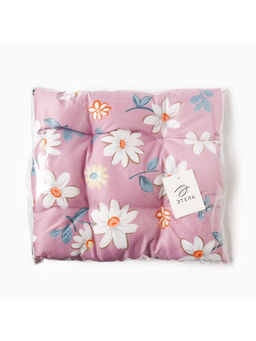 Цена за 2 шт. Подушка на стул Этель. Цветы, 40?40 см, сиреневая