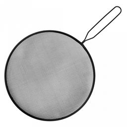 "Блэк" Крышка-сито "Брызгоулавливатель" д25см, металл/окрашенный, цвет - черный, длинная металлическая ручка 14,3см, в п/эт пакете (Китай)