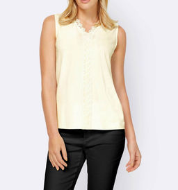 Топ с кружевом шампань - Heine фото 3