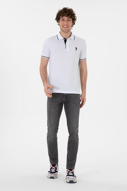 Erkek Slim Fit Polo Yaka Beyaz Basic Ti__rt Sepette S_rpriz _ndirim - U.s. polo assn фото 5