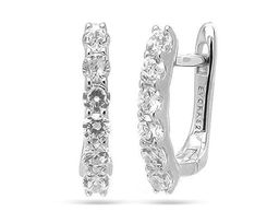 Серьги из серебра куб.циркон., МЦВ170