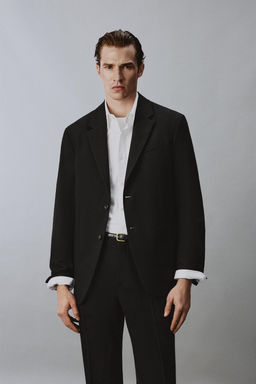 BLAZER TRAJE ESTRUCTURA 100% LANA / Negro - Zara фото 2