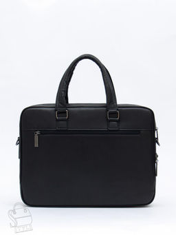 Портфель мужской кожаный 68001 black Fuzhiniao в Новосибирске