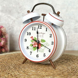 Будильник 10,5 см / 6040 /уп 60/ белый - Галеонтрейд фото 3