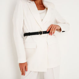 Ремень женский, на затяжке, ширина 3,2 см, цвет чёрный - Simaland фото 3