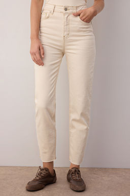 TRENDYOLMILLA Ac?k Mavi More Sustainable Yuksek Bel Slim Mom Jeans TWOSS23JE00094  фото 3