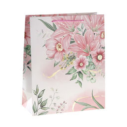 Цена за 12 шт. Пакет подарочный 31x42x12см Цветы / 3251XL /уп 12/300/ - ГалеонТрейд фото 2