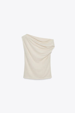 ASYMMETRIC CUT-OUT KNIT TOP - Zara фото 5