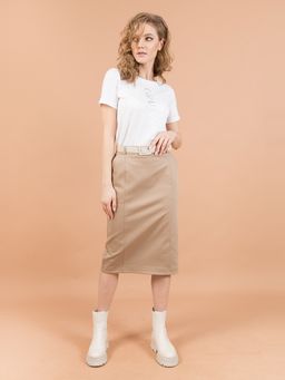 Юбка с фигурной линией низа