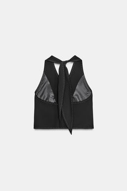 TOPSTITCH WAISTCOAT TOP - Zara фото 7