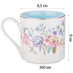 КРУЖКА LEFARD BLOSSOM 360 МЛ (КОР=48ШТ.)  фото 3