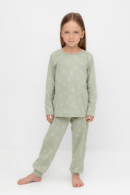 Crockid _ К 1561/шалфей,мини брокколи пижама д/дет яс  фото 2
