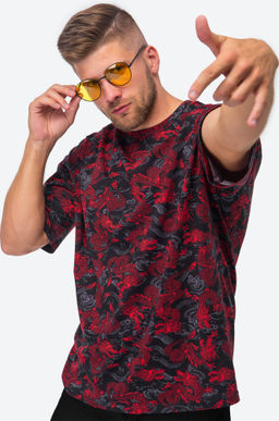 Футболка унисекс оверсайз с принтом дракон Happy Fox  фото 6