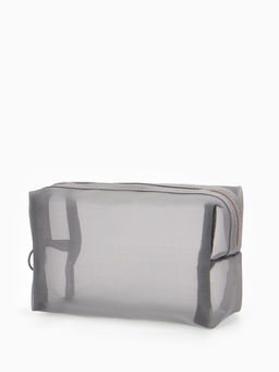 Косметичка дор Сетка 18*7,5*10, отд на молнии, серый