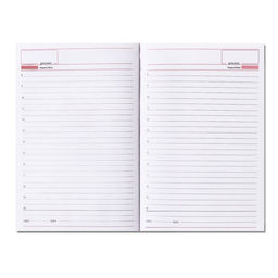 Ежедневник недатированный А5, 160 листов «Небраска», бордовый