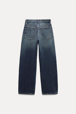 RELAXED OVERSIZE TAPERED HIGH-WAIST TRF JEANS - Zara фото 8