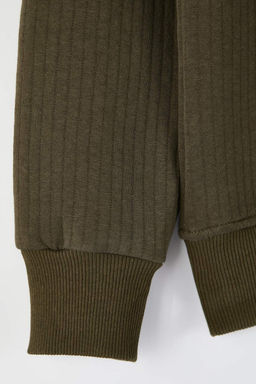 Siyah Regular/Normal Kesim Dokulu Etiket Detayl? Fermuarl? Sweatshirt TMNAW26SW00062 - Trendyolmilla фото 22