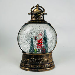 Новогодний декор Фонарь шар стекло 28 см в ассортименте (арт. K-7)