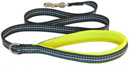 ВИА Мягкий светоотражающий поводок неоновый желтый 15mm x 1,2m (LEASH YELLOW FLUO SZ 1/3) C300YF030