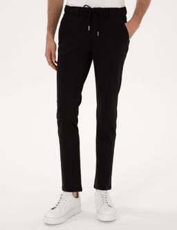 Siyh Slim Fit Beli Lastikli Kordonlu Jogger Kanvas Pantolon - Pierre cardin фото 2