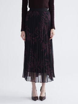 Beli Lastikli Desenli Pileli ?ifon Etek