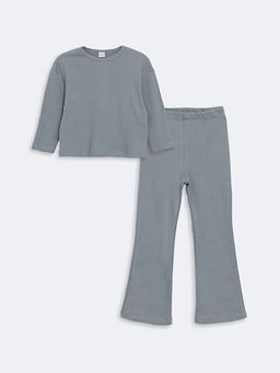 Bisiklet Yaka K?z ?ocuk Ti??rt ve Tayt