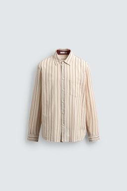 STRIPED TEXTURED SHIRT - Zara фото 7