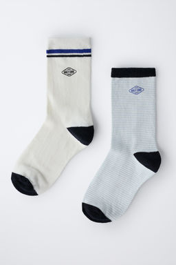 2-PACK OF LOGO AND STRIPE SOCKS - Zara фото 4