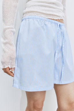 Pack de 2 pantalones cortos de pijama en popelina - H&m фото 4