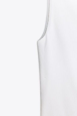 RIB TOP WITH POLYAMIDE STRAPS - Zara фото 6