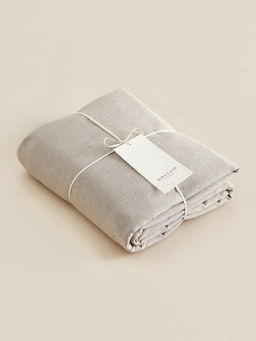 Простыня SL Home Linen collection 235*260 см , цв.бежевый, лён30%/хлопок70% - Sima-land home фото 5