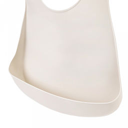 Нагрудник детский пластмассовый "Лапочка" 21,5х5,5х29,5см, бежевый (Россия)