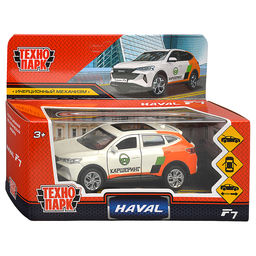 Машина металл Haval f7 12см, (двери, багаж, каршеринг) инерц., в коробке