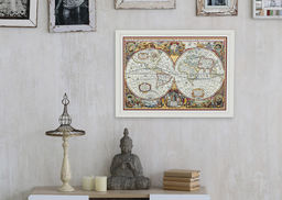 Набор для вышивания PANNA Золотая серия PZ-1842 Географическая карта мира 66 х 46.5 см