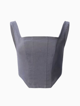 Корсет женский джинсовый MIST: Denim, размер 46, графит