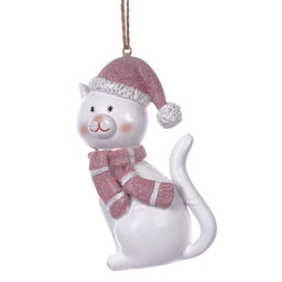 Фигурка декоративная подвесная "Кошка", L5 W4 H9 см, 2в.