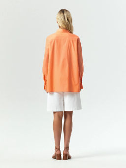 Рубашка из 100% хлопка, B3085/nectarine