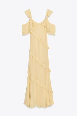 RUFFLED COMBINATION DRESS - Zara фото 5