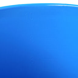 Ведро с крышкой и мерной шкалой, 10 л, d=27.3 см, h=28.7 см, МИКС