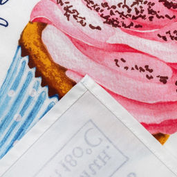 Полотенце Этель Вишневый Капкейк 40х73 см, 100% хлопок, саржа 190 гр/м2  фото 4