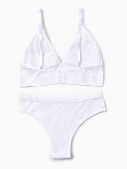 Комплект нижнего белья женский (топ, трусы) Collorista, белый, размер 42-44