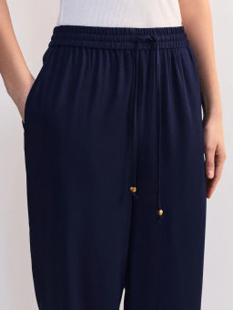 Льняные брюки с эластичным поясом ZR2605012104-47 / Zarina