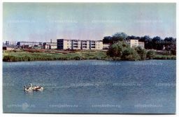 Открытка По Татарии  Высокогорский район. Вид на село Шапши.