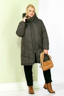 Куртка SHETTI 2204 серо-зелёный