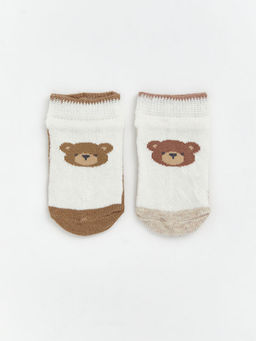 Erkek Bebek Desenli Patik ?orap 5li